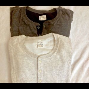 2 Long Sleeve Lucky Plush Men’s Pullover Shirts